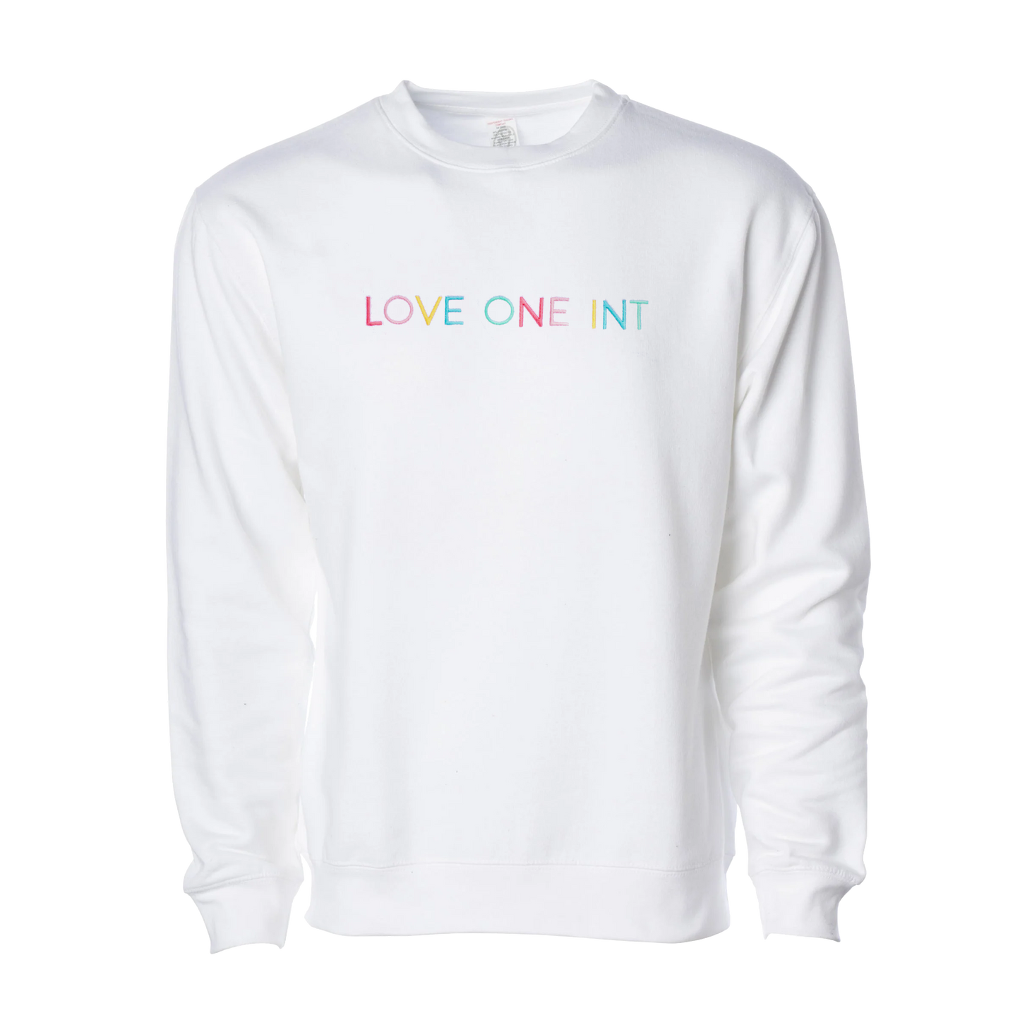 Multi-Colored Stitched Crew