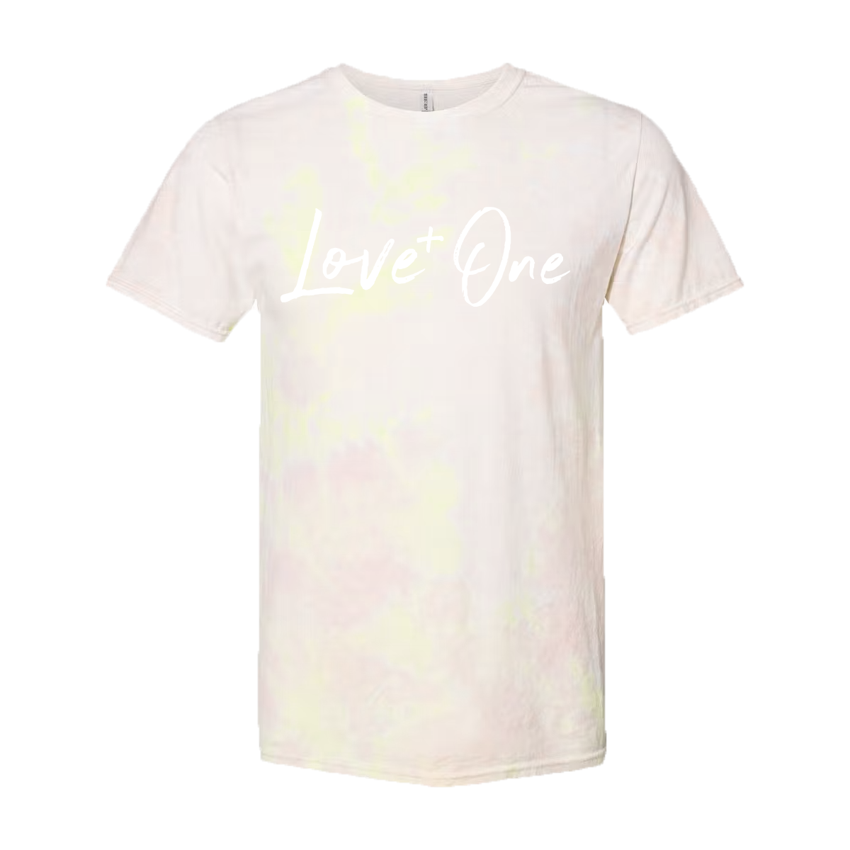 Faded Pink & Yellow Tie Dye Tee