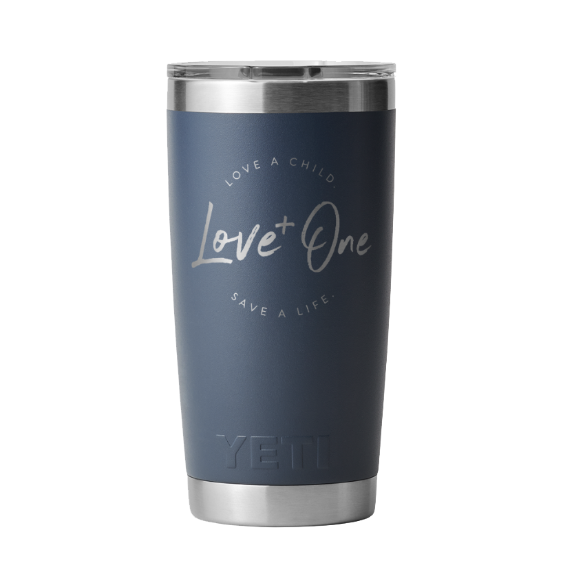 Yeti Rambler 20 oz Tumbler Navy Blue