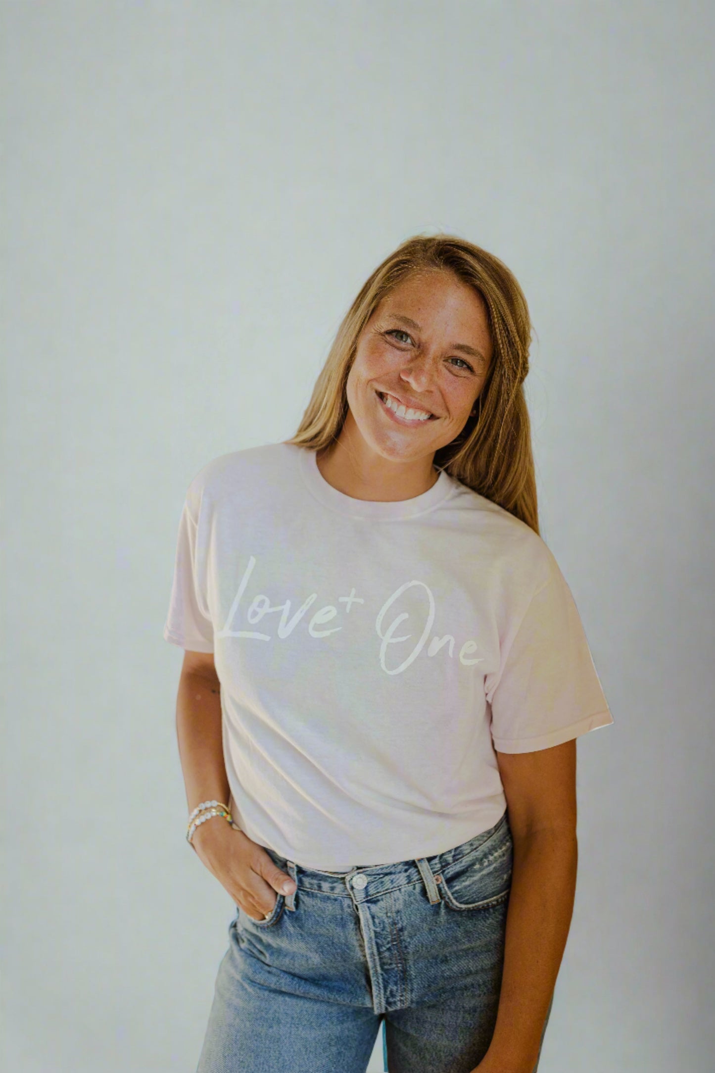 Faded Pink & Yellow Tie Dye Tee
