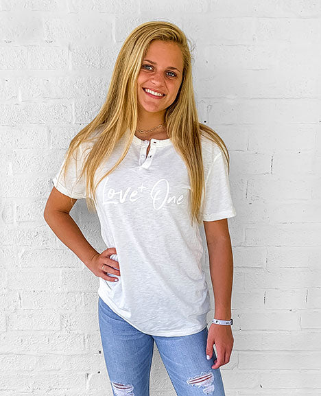 Ivory Short Sleeve Henley