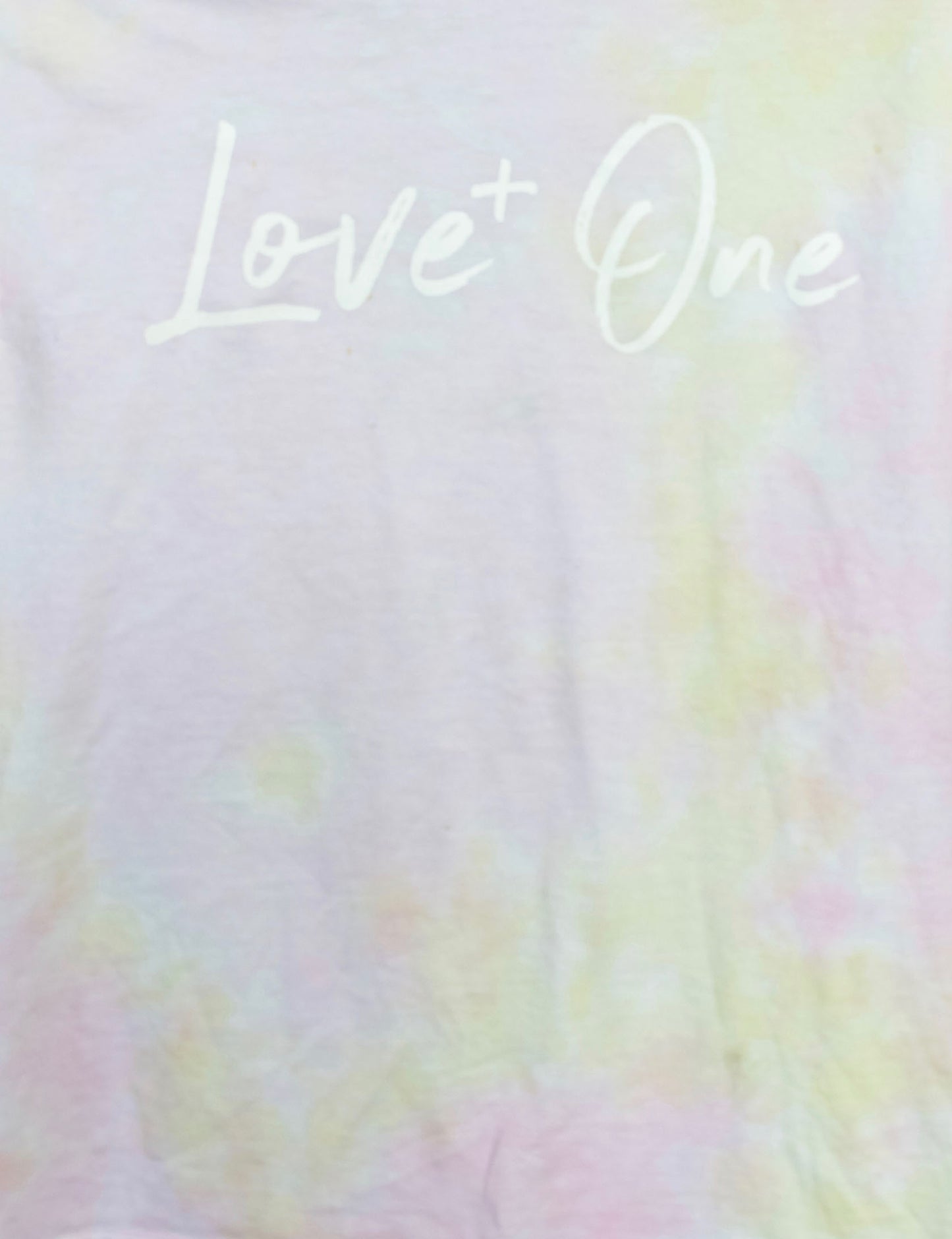 Faded Pink & Yellow Tie Dye Tee