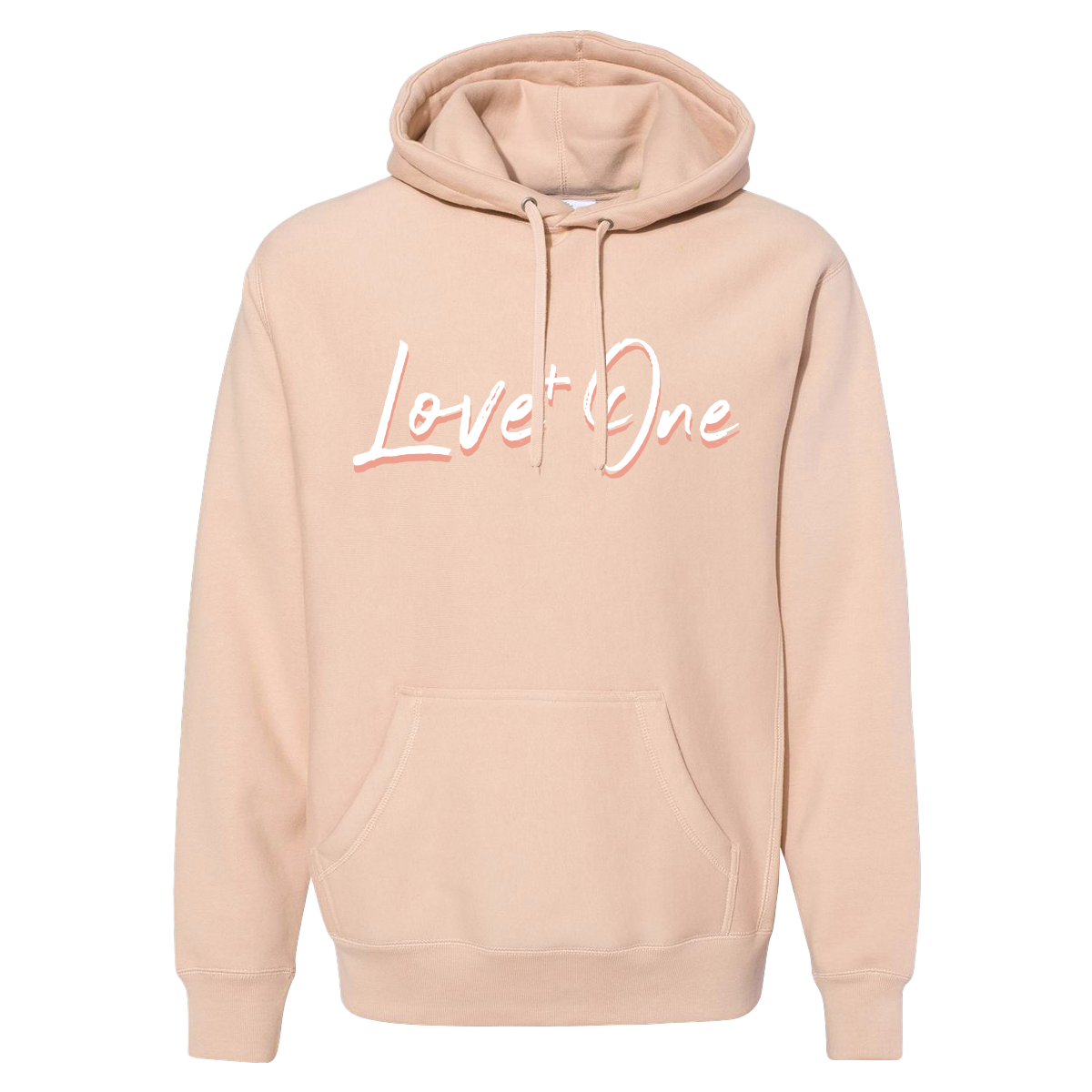 Dusty Pink Hoodie with Shadow