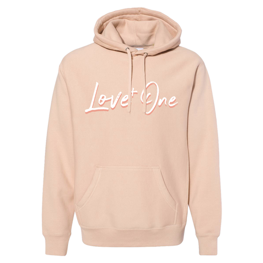 Dusty Pink Hoodie with Shadow