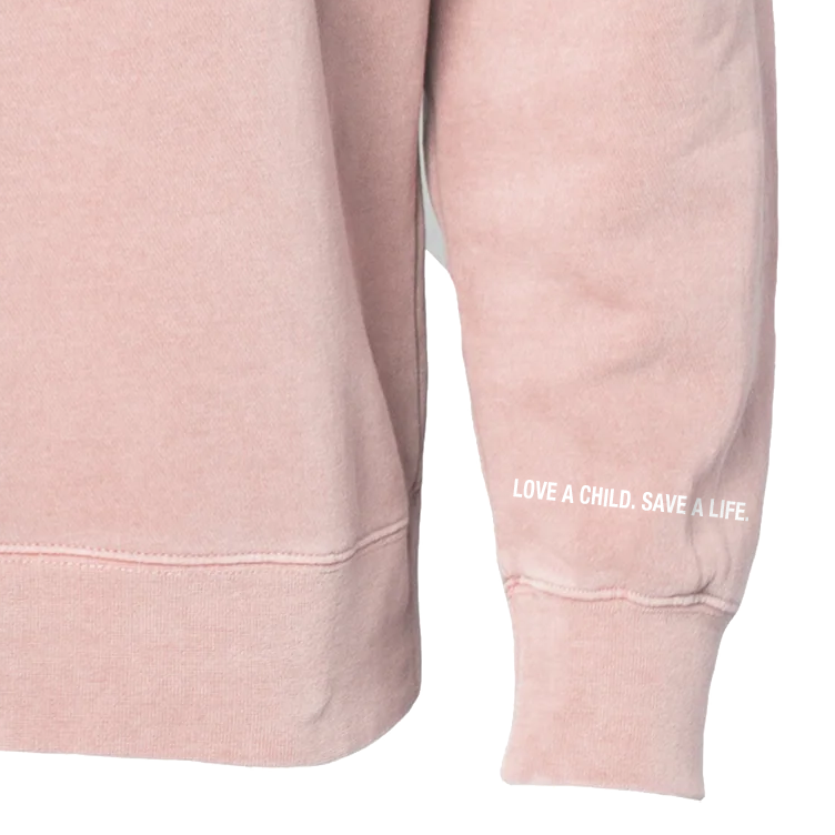 Dusty Pink Crew Sweatshirt