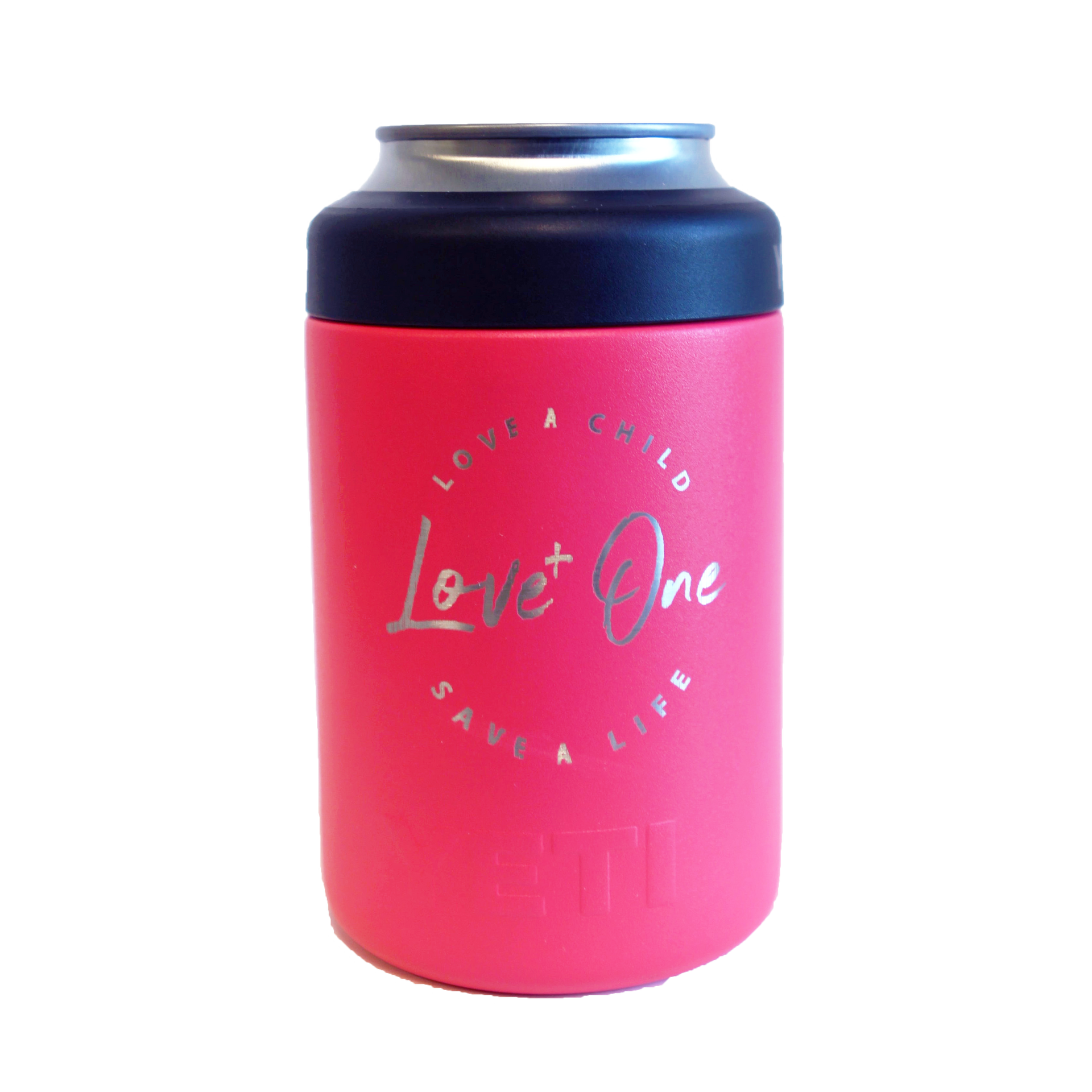 Pink best sale yeti koozie