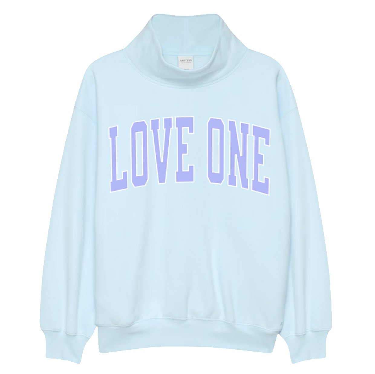 Love One Mock Turtleneck - Blue