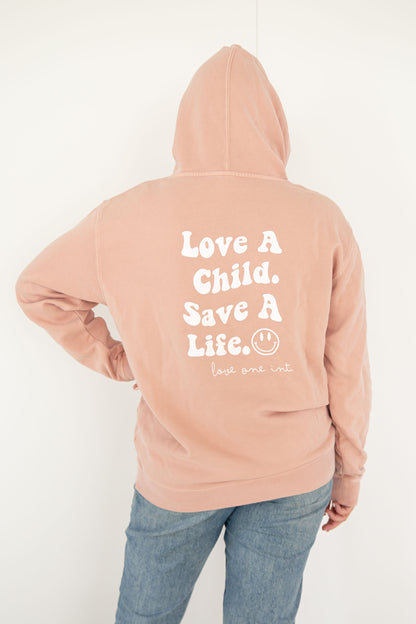 Dusty Pink Graphic Hoodie