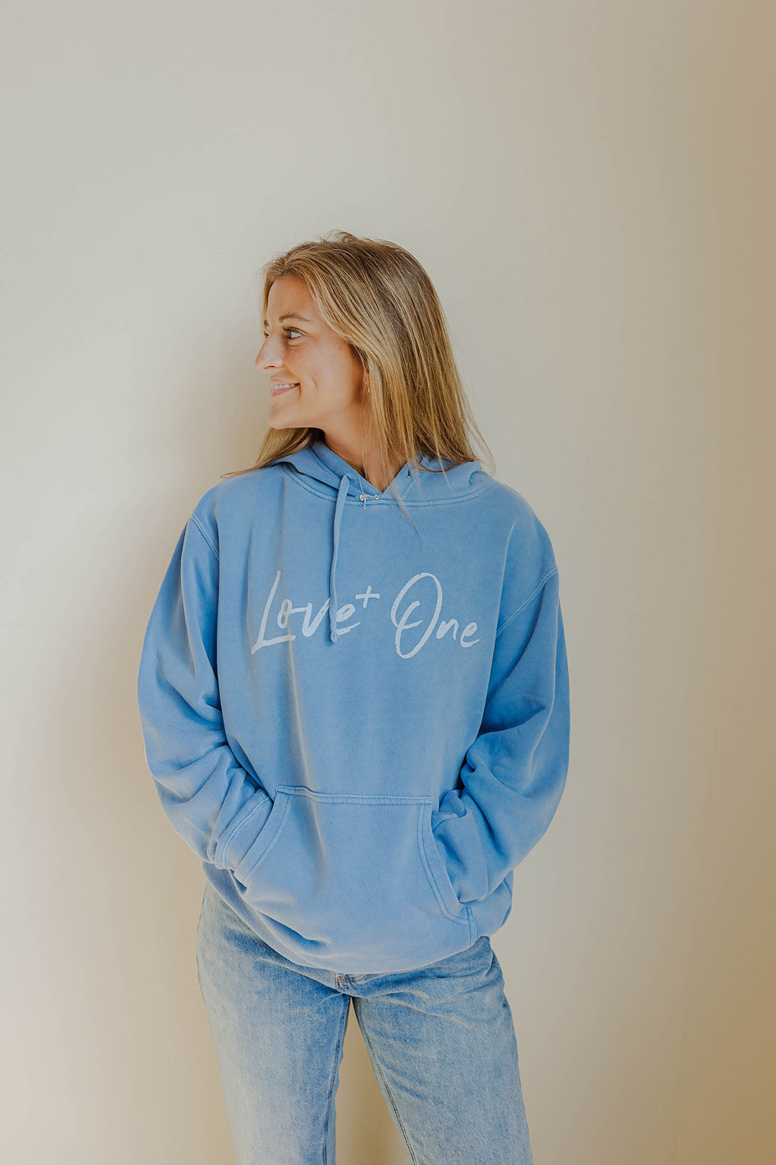 Light blue best sale hoodie ladies