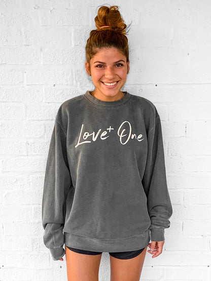 Love One Charcoal Crew Sweatshirt